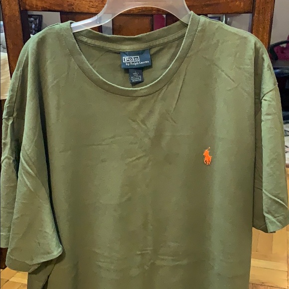 khaki ralph lauren t shirt